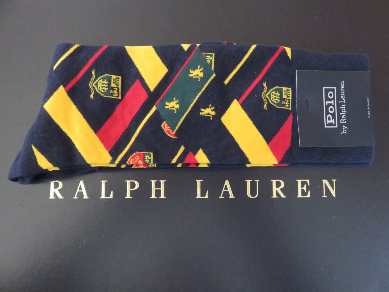 Polo RALPH LAUREN Socks Men's Navy Patchwork Crest Trouser Socks