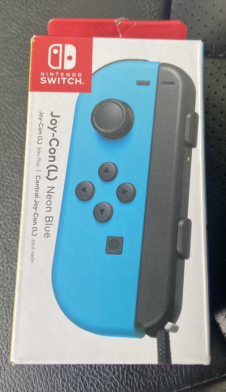 Nintendo - JOY-CON: (L) - Neon BLUE for Nintendo - Switch (Brand New)