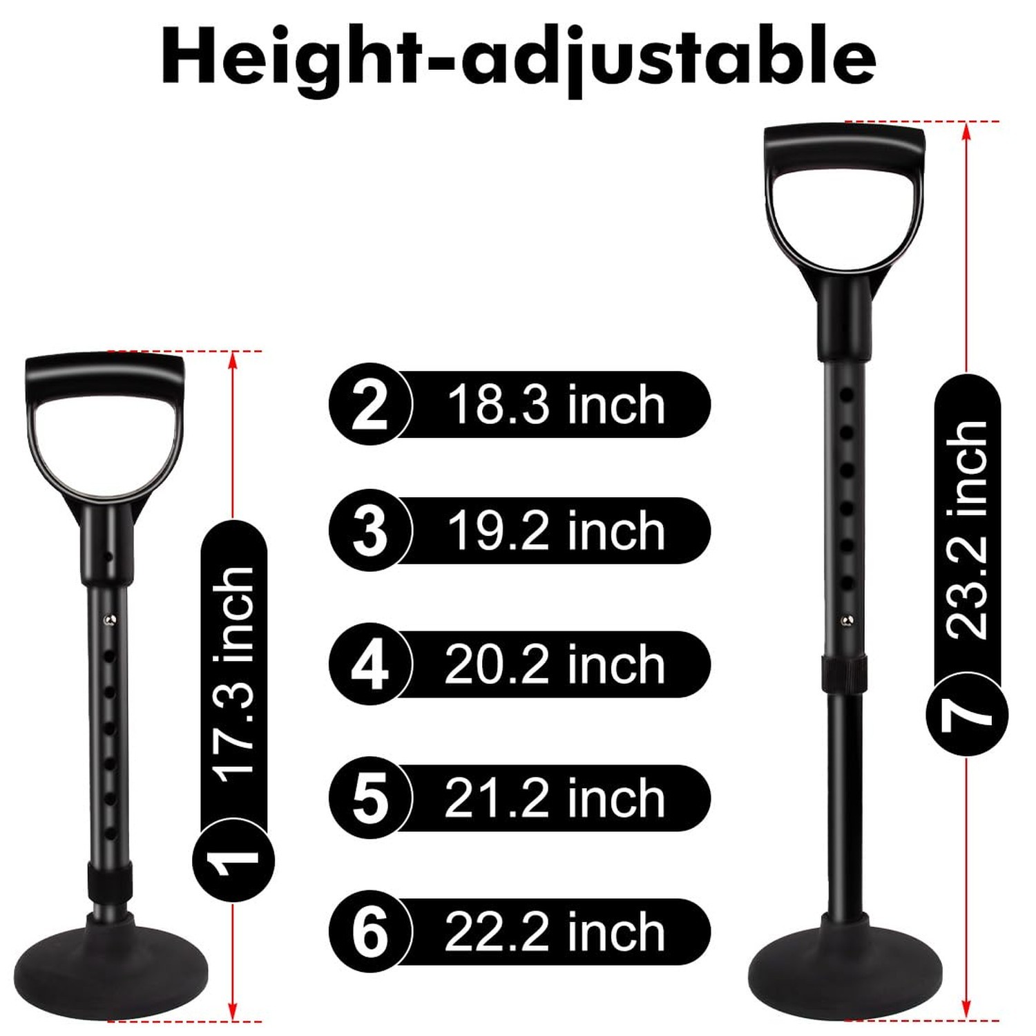 Mobility Aids Tool, Adjustable Mobile Standing Aid, Portable Aid for The Elde...