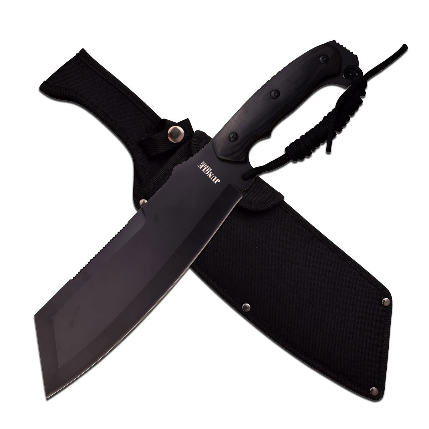 Jungle Master – Fixed Blade Machete – Black Oxidized Stainless 15.75",