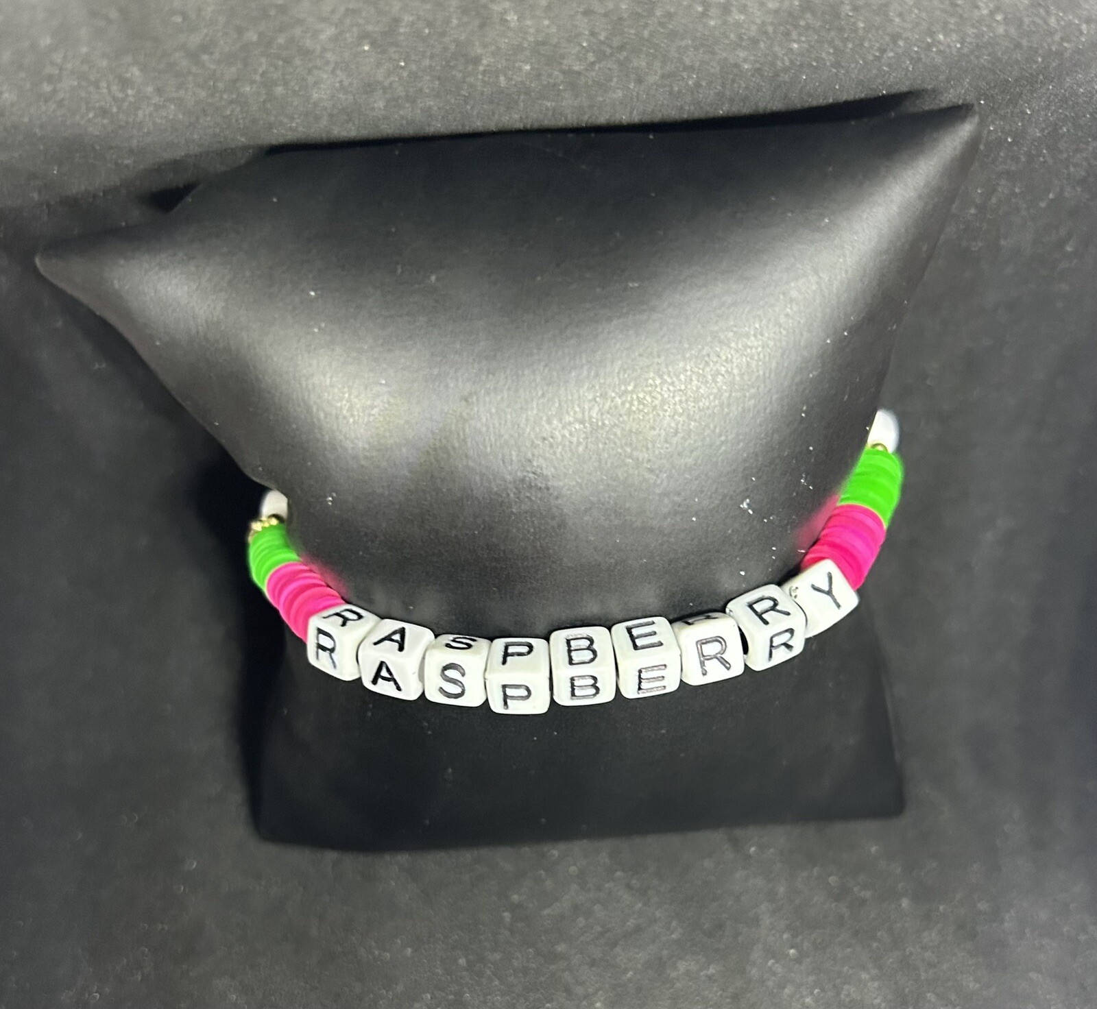 Raspberry (Strawberry Shortcake) Heishi Bracelet