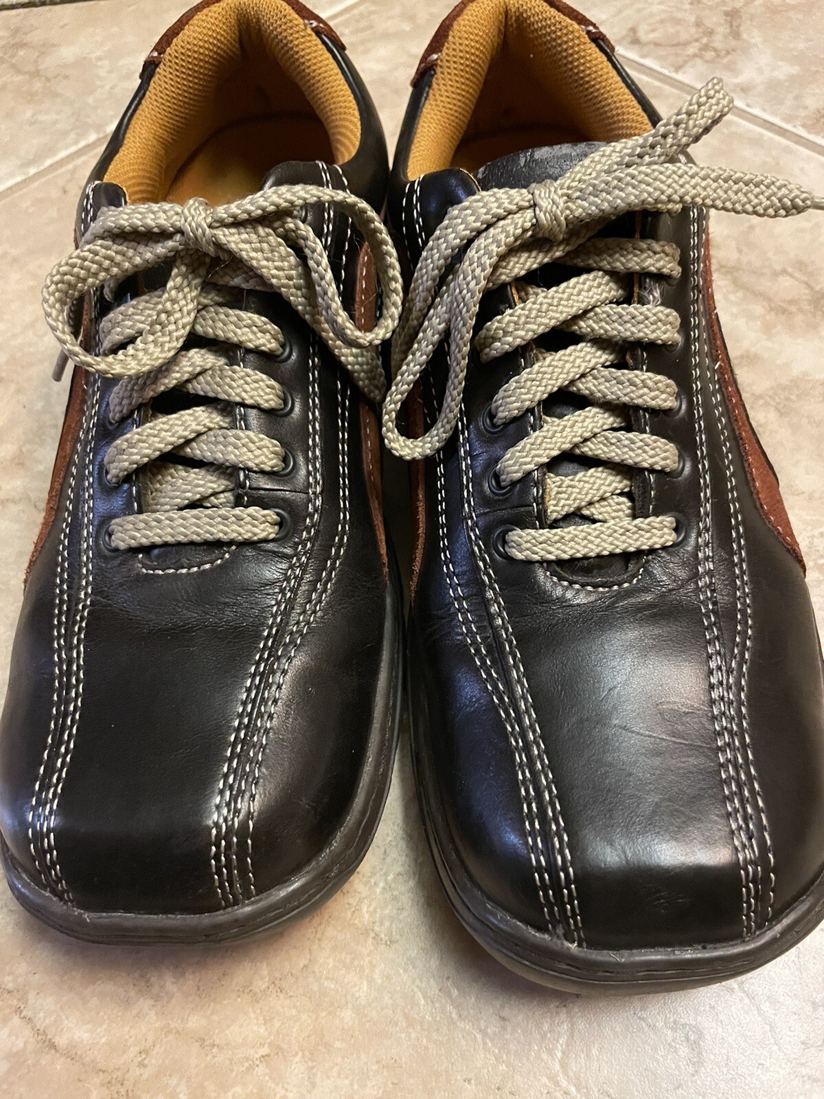 skechers arch fit golf shoes for men Size 7.5 Leather upper’s dark brown