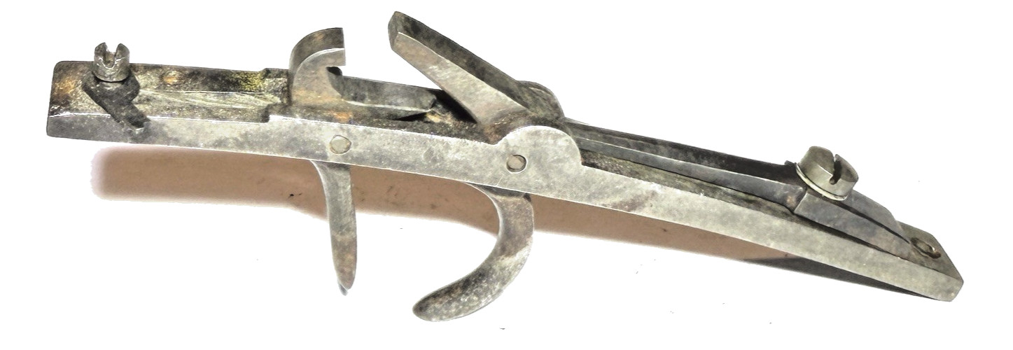 Vintage Double Set Trigger Assembly Hawken Black Powder