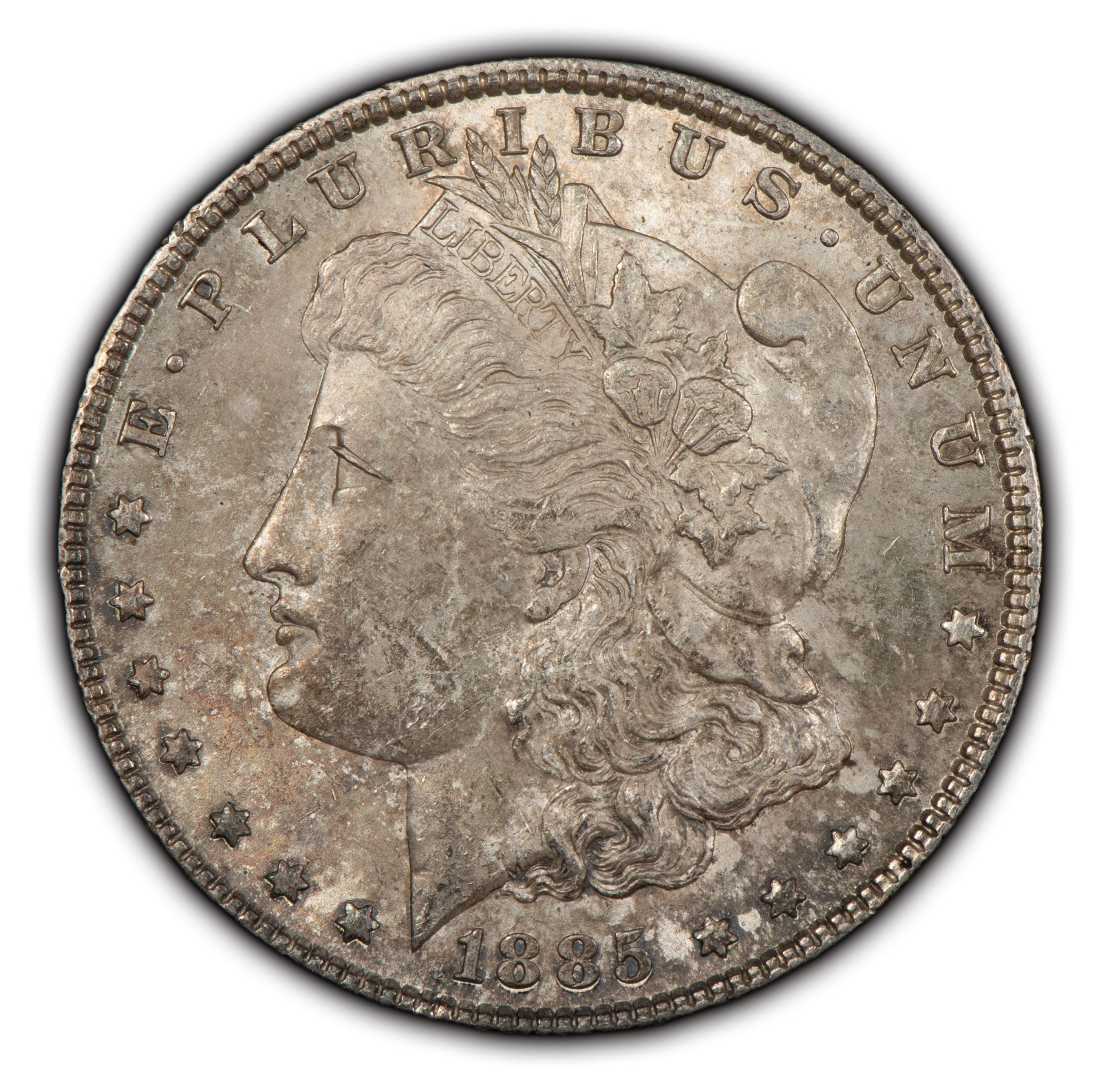 1885 $1 Morgan Silver Dollar - Luster - Light Original Toning - SKU-D2946