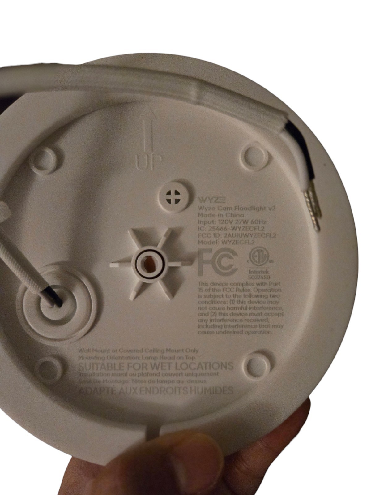 Wyze Cam Floodlight V2 Motion-activated Hardwired