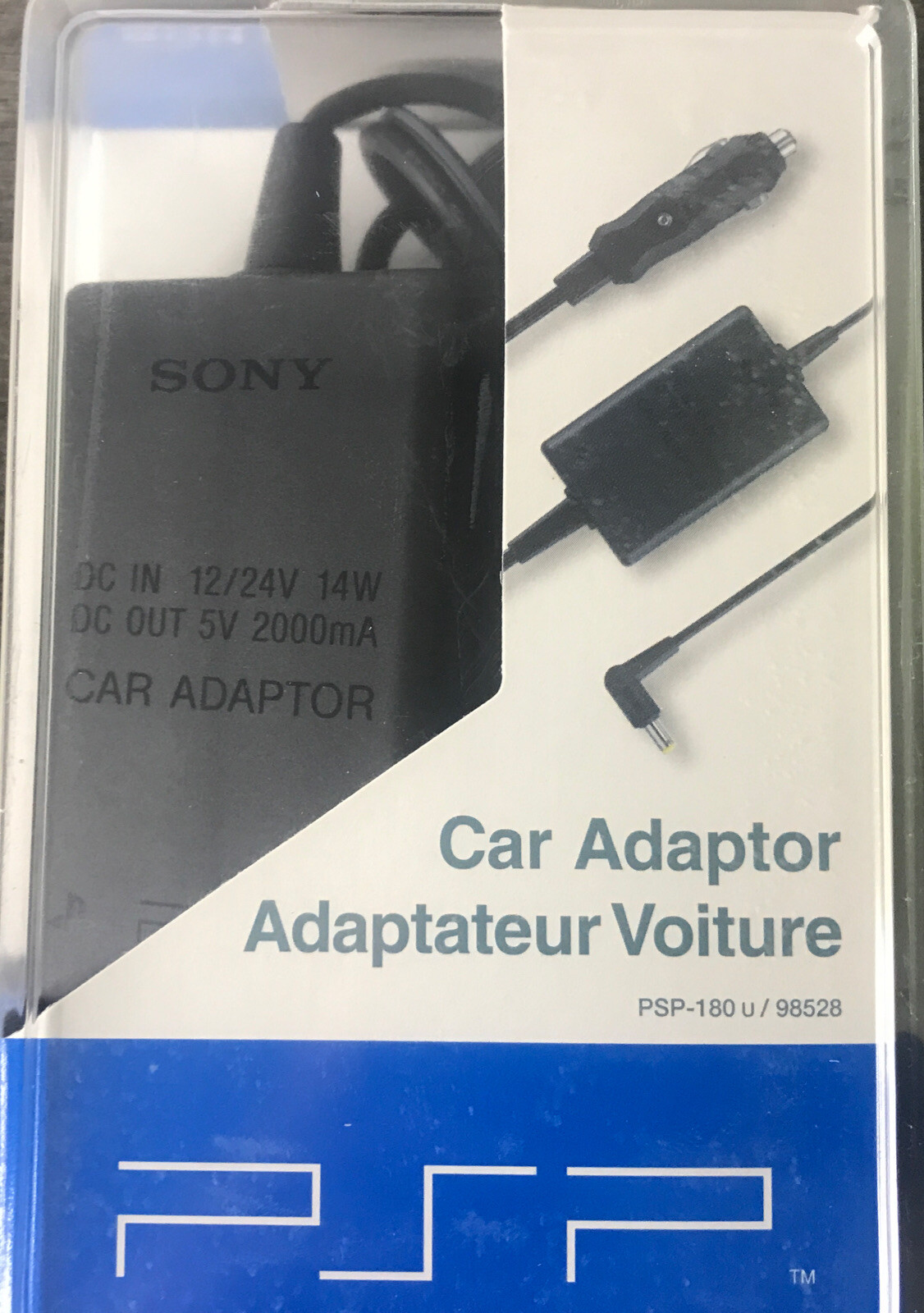 Genuine OEM Sony PSP Car Charger Adapter PSP-180 Playstation Portable Charger