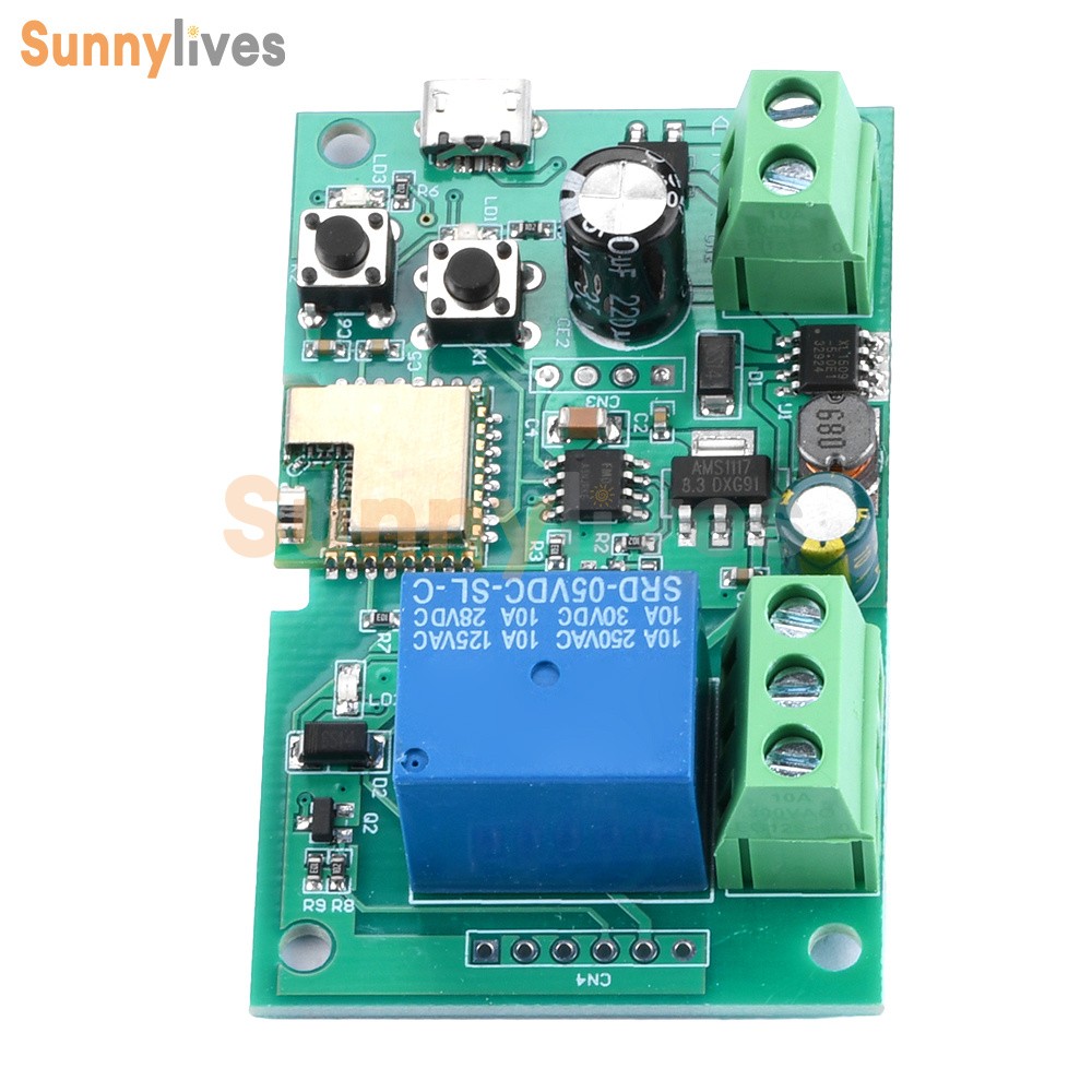 WiFi Wireless Smart Switch Home Relay Module Self-locking 5V-12V