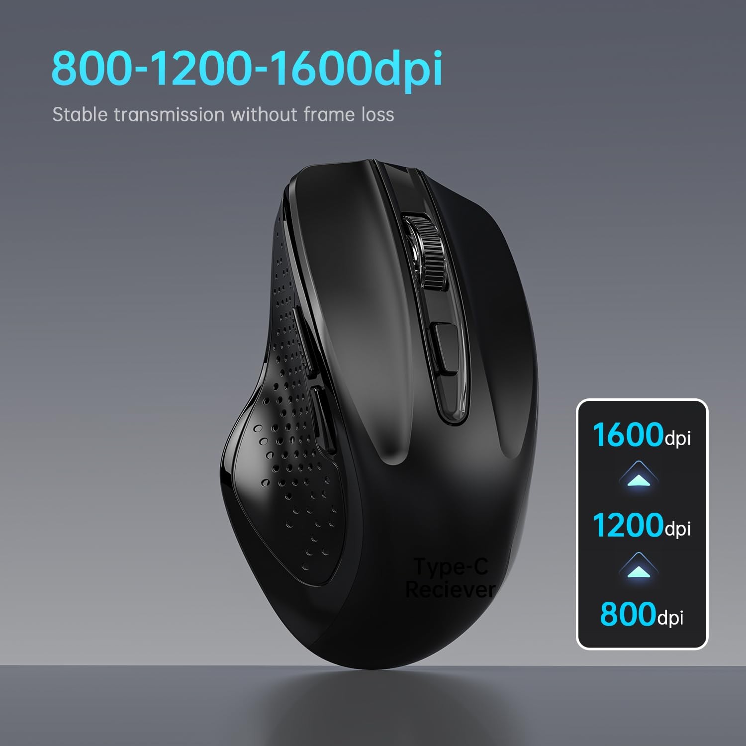 Rechargeable Bluetooth Wireless Mouse for MacBook air/MacBook pro/Tablet/Mac/...