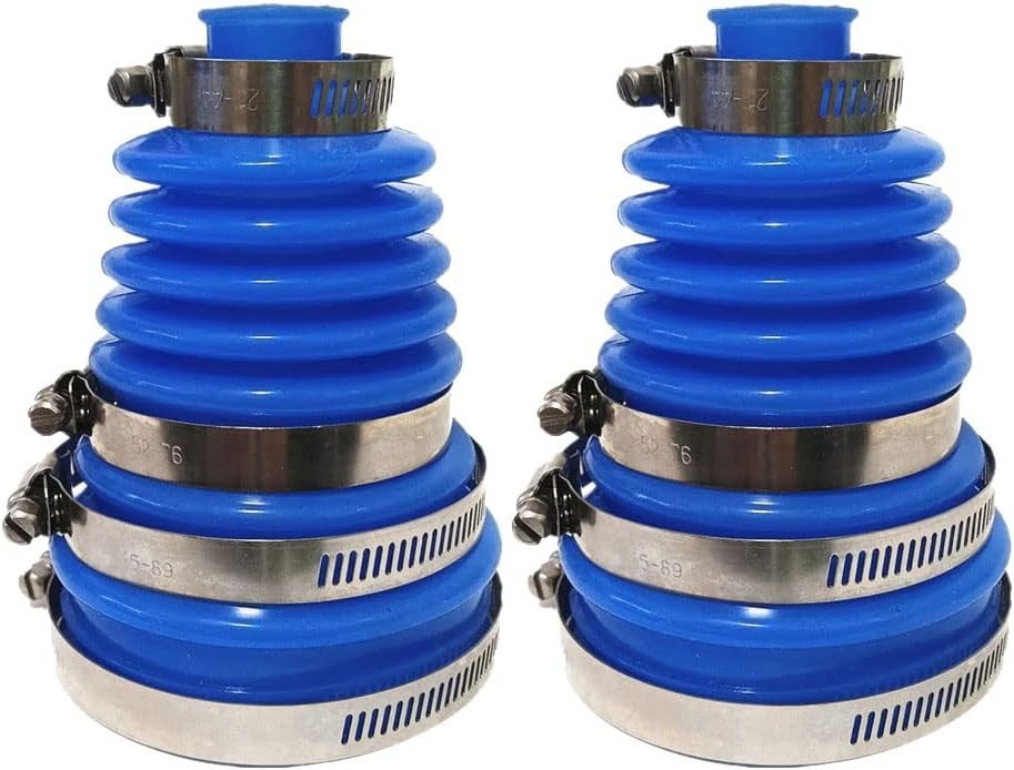 Universal Fit CV Joint Boots - Flexible Silicone for Quick Install, 2 Pack
