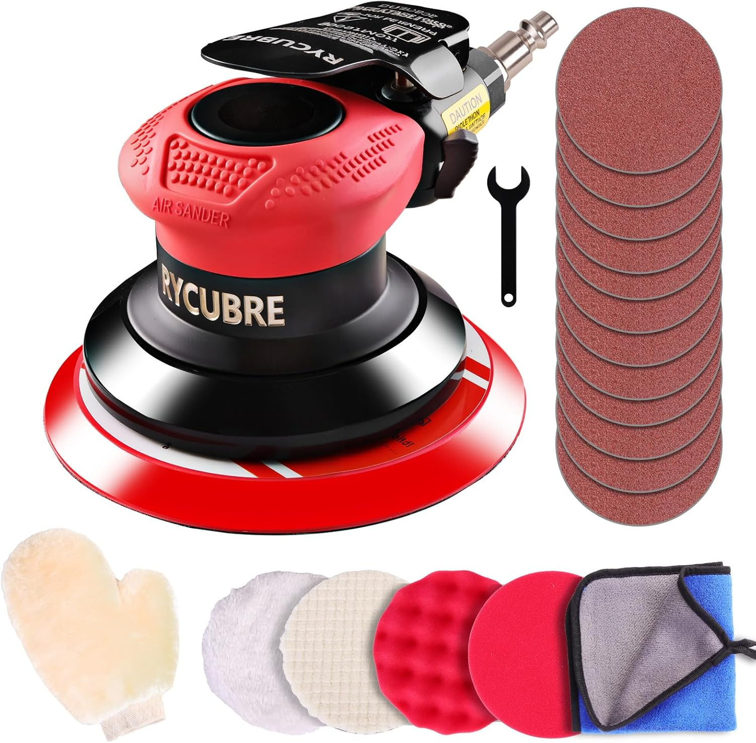 5 Inch Da Sander - Professional Air Sander, Pneumatic Orbital Sander/Air Orbital