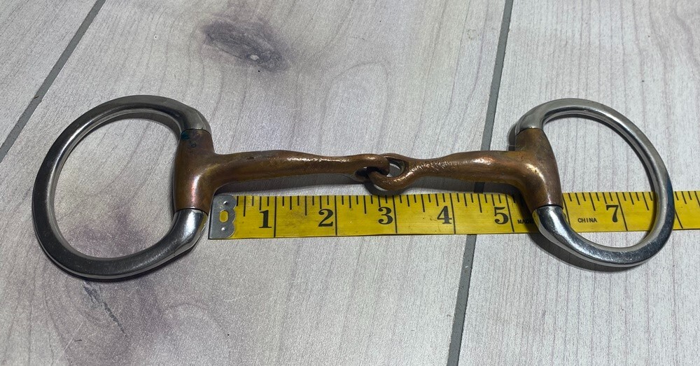 Horse BIT - 5" D Ring Copper Mouth