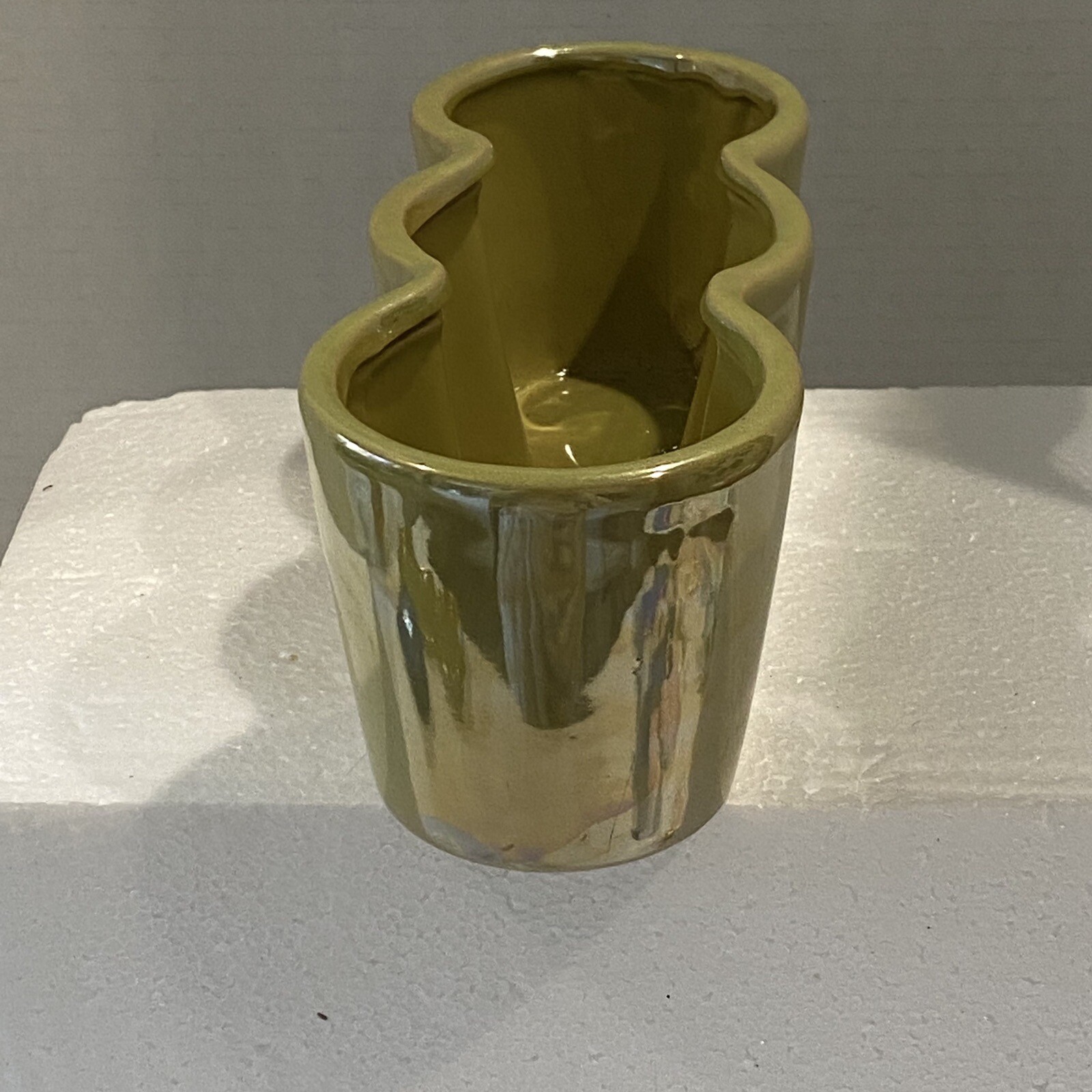 Pier 1 Irridescent Ceramic Planter Set