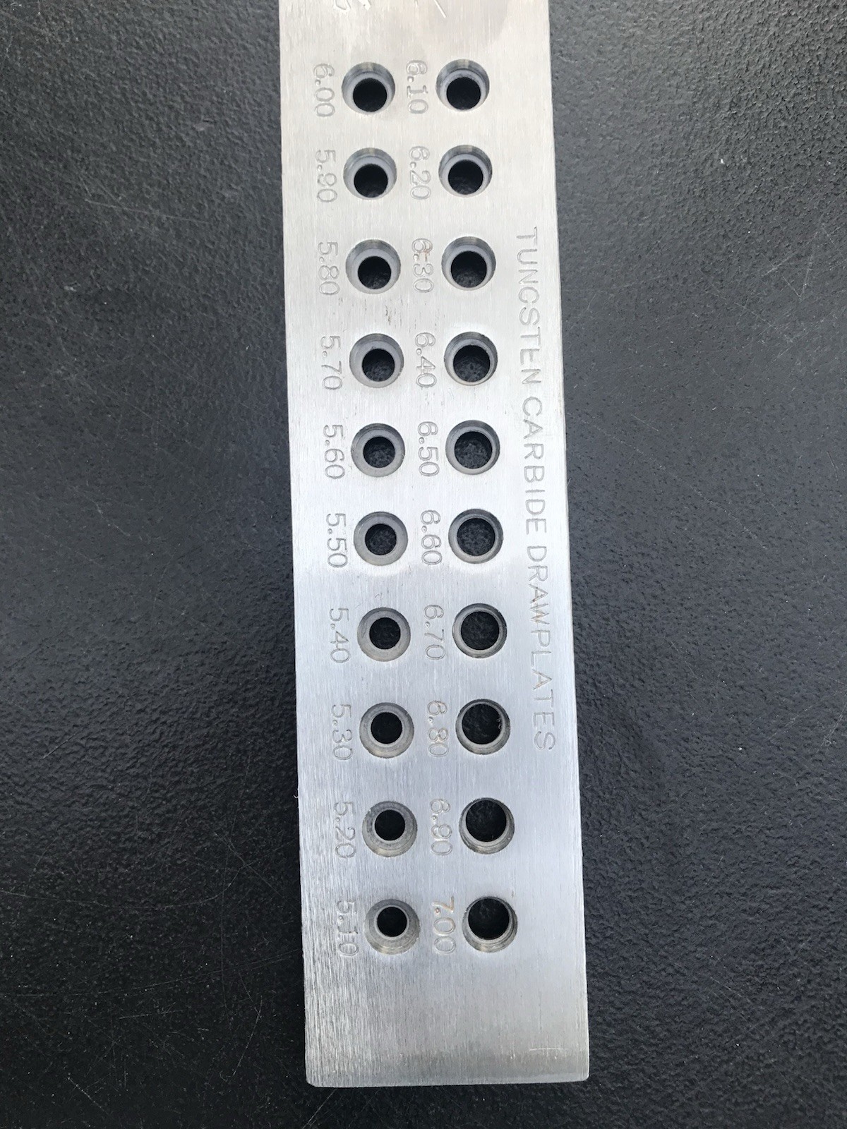 Brushed Gold & Silver Metal Sheet – Round Holes 5.1mm to 7.0mm