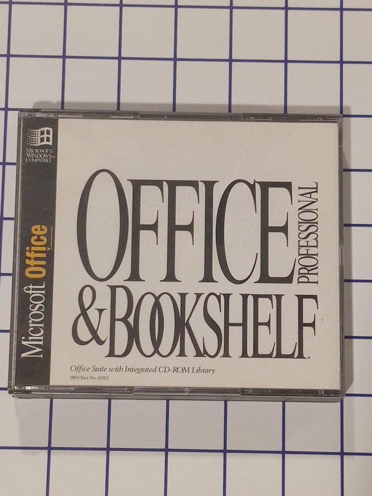 Microsoft Office Professional and Bookshelf Software CD | 1994 Vintage Windows