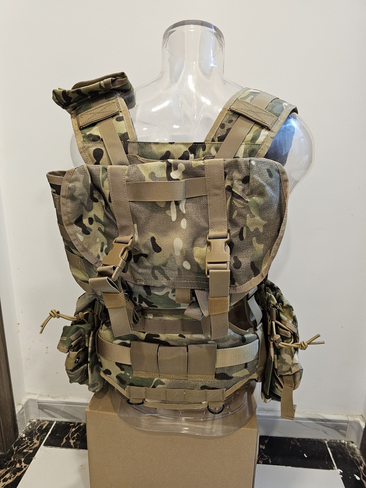Russian SMERSH M1 Tactical Vest MOLLE Chest Rig Set for 7.62 / 5.56 CP color