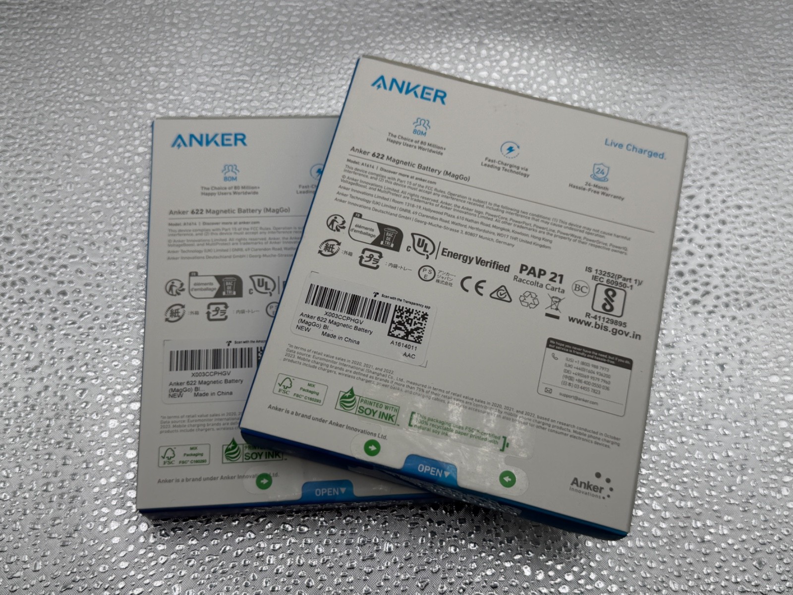 [2-PACK] ANKER 622 [A1614] MAGNETIC FOLDABLE BATTERY [MAGGO] SERIES 6 - BLACK