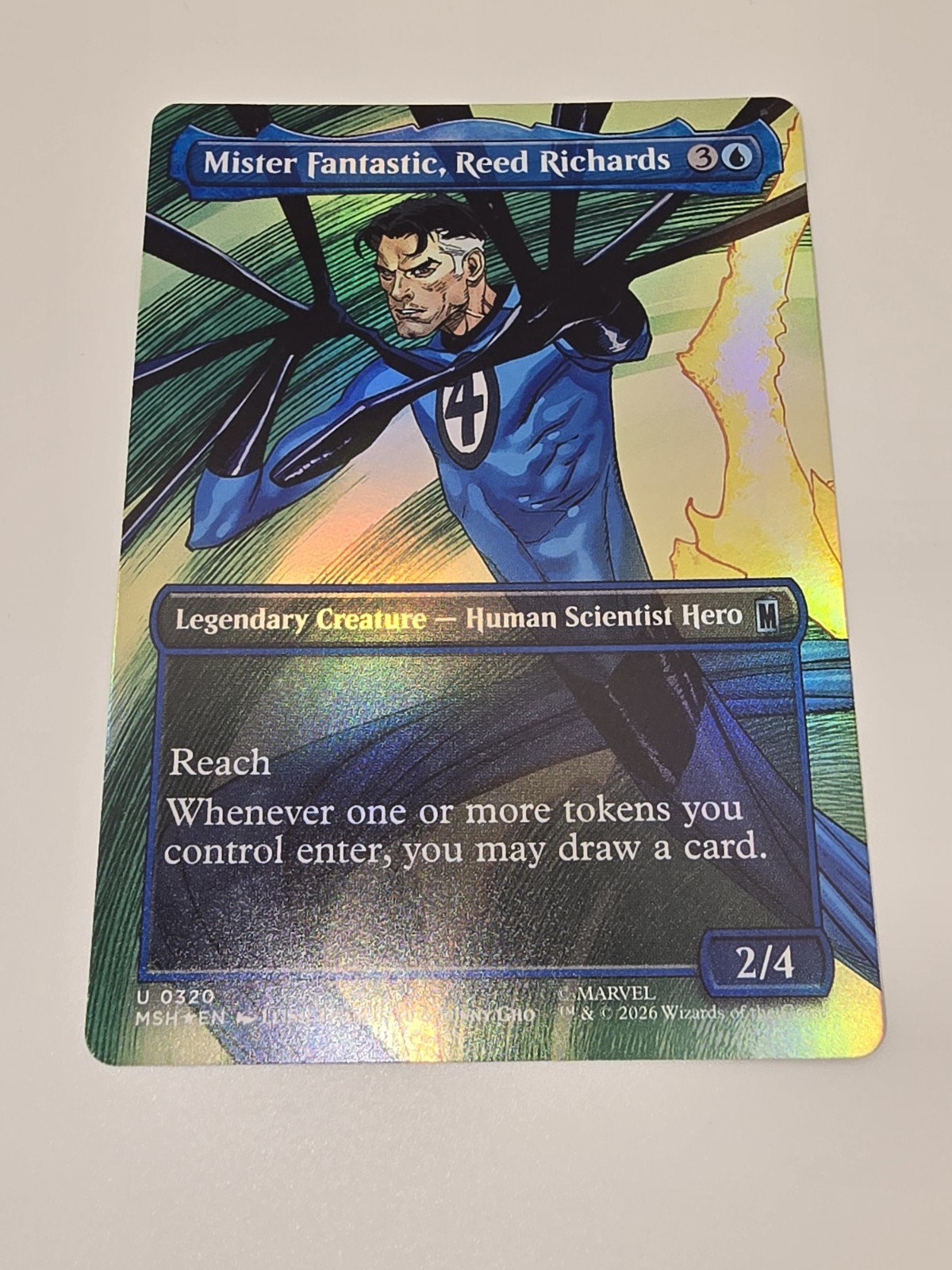 Mister Fantastic, Reed Richards (Borderless) Marvel Super Heroes Foil