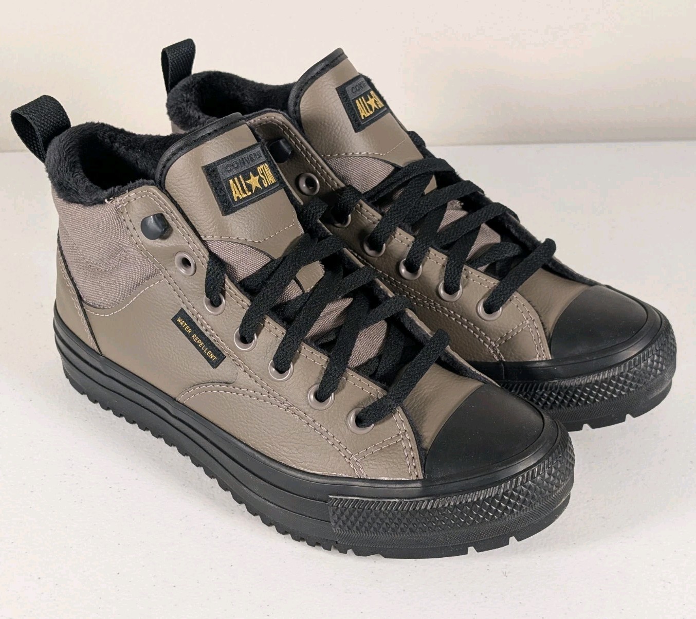 Converse Chuck Taylor Malden Street Boots Mens 7 Taupe Mid Shoes A14619C