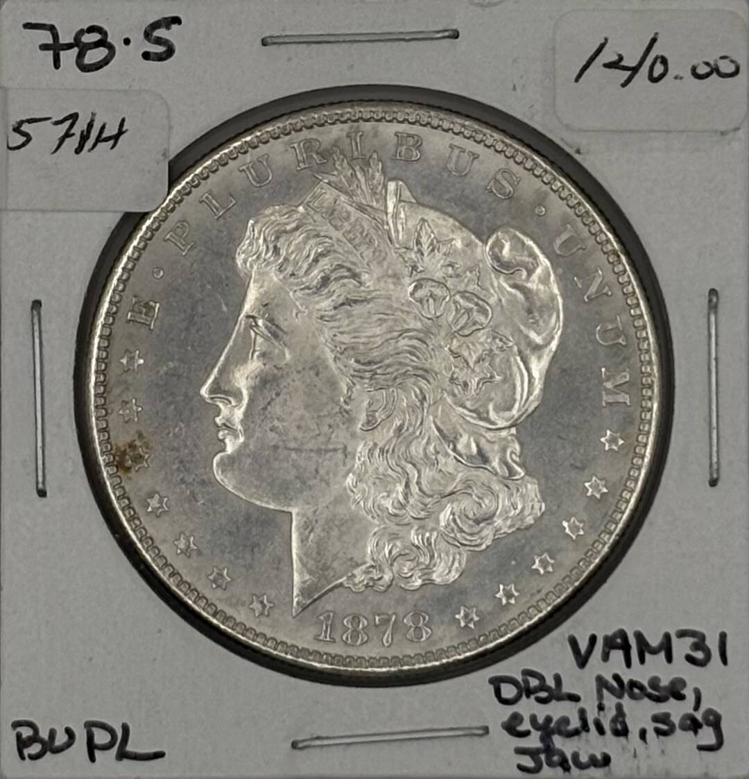 1878 S Morgan Silver Dollar