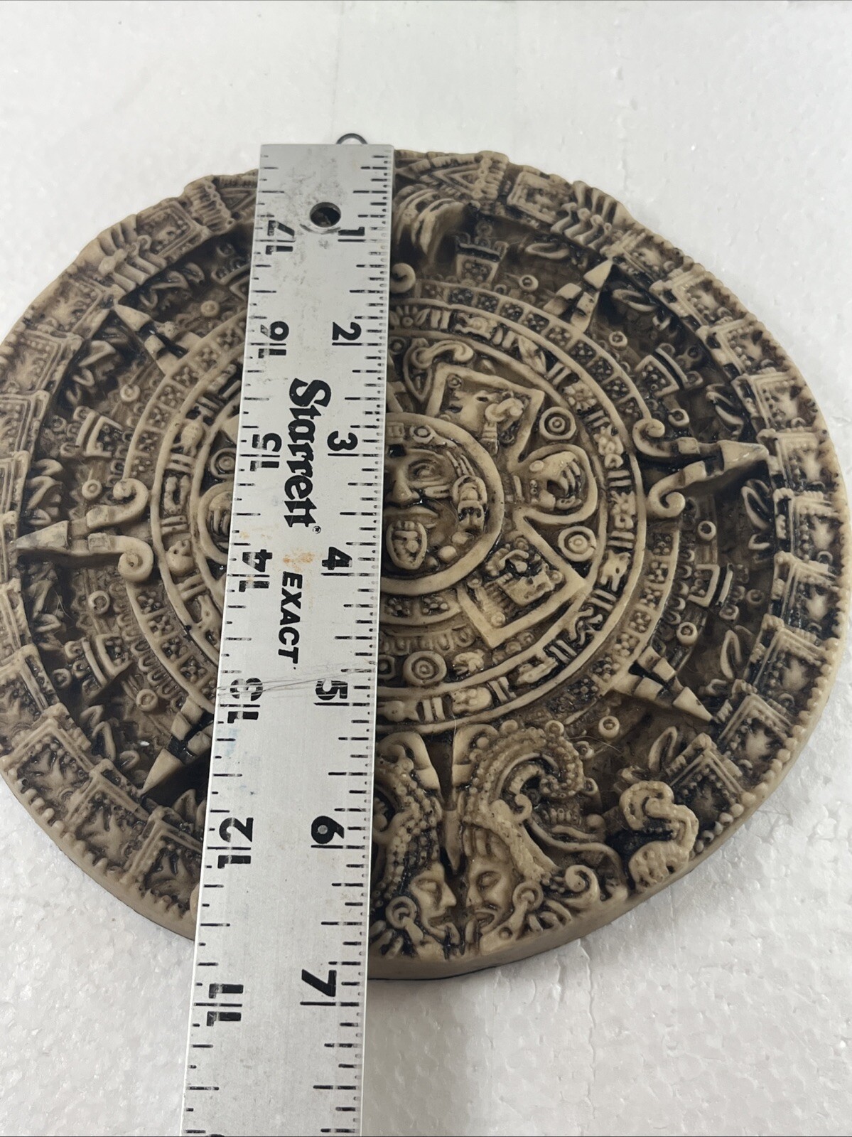 Vintage Mayan Calendar Raised Wall Plaque Chariots Of The Gods Ancient Aliens 7”