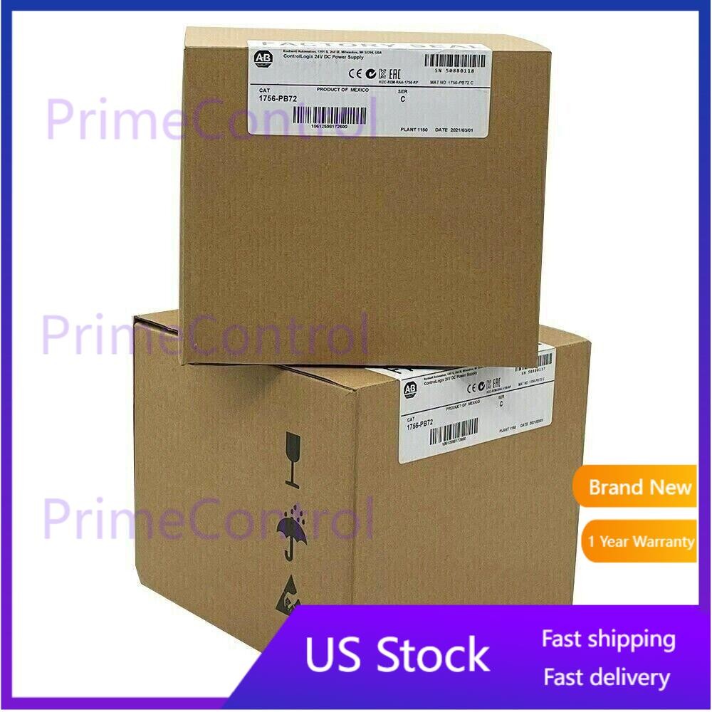 New Factory Sealed Allen-Bradley 1756-PB72 ControlLogix 24V DC Power 1756PB72