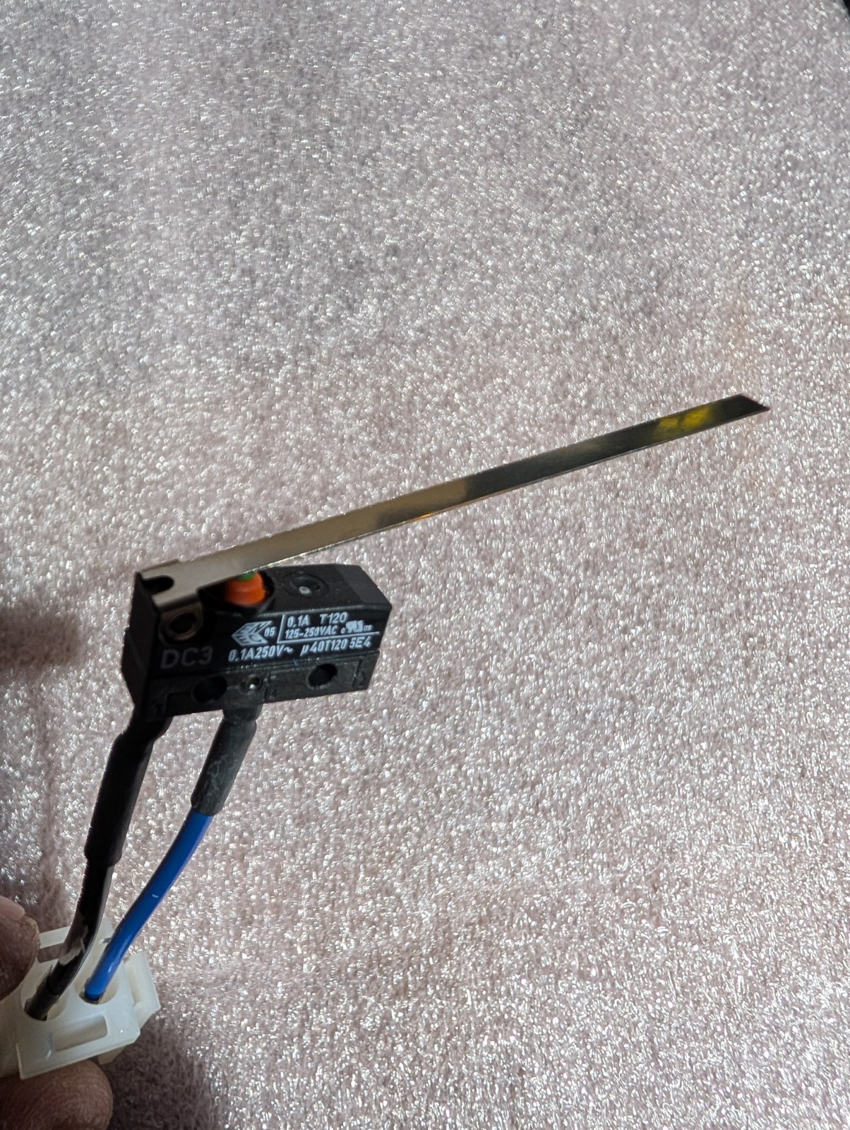 DC3 Micro Lever Switch T120 -With Lever and Harness Microswitch Fast Ship! #S116