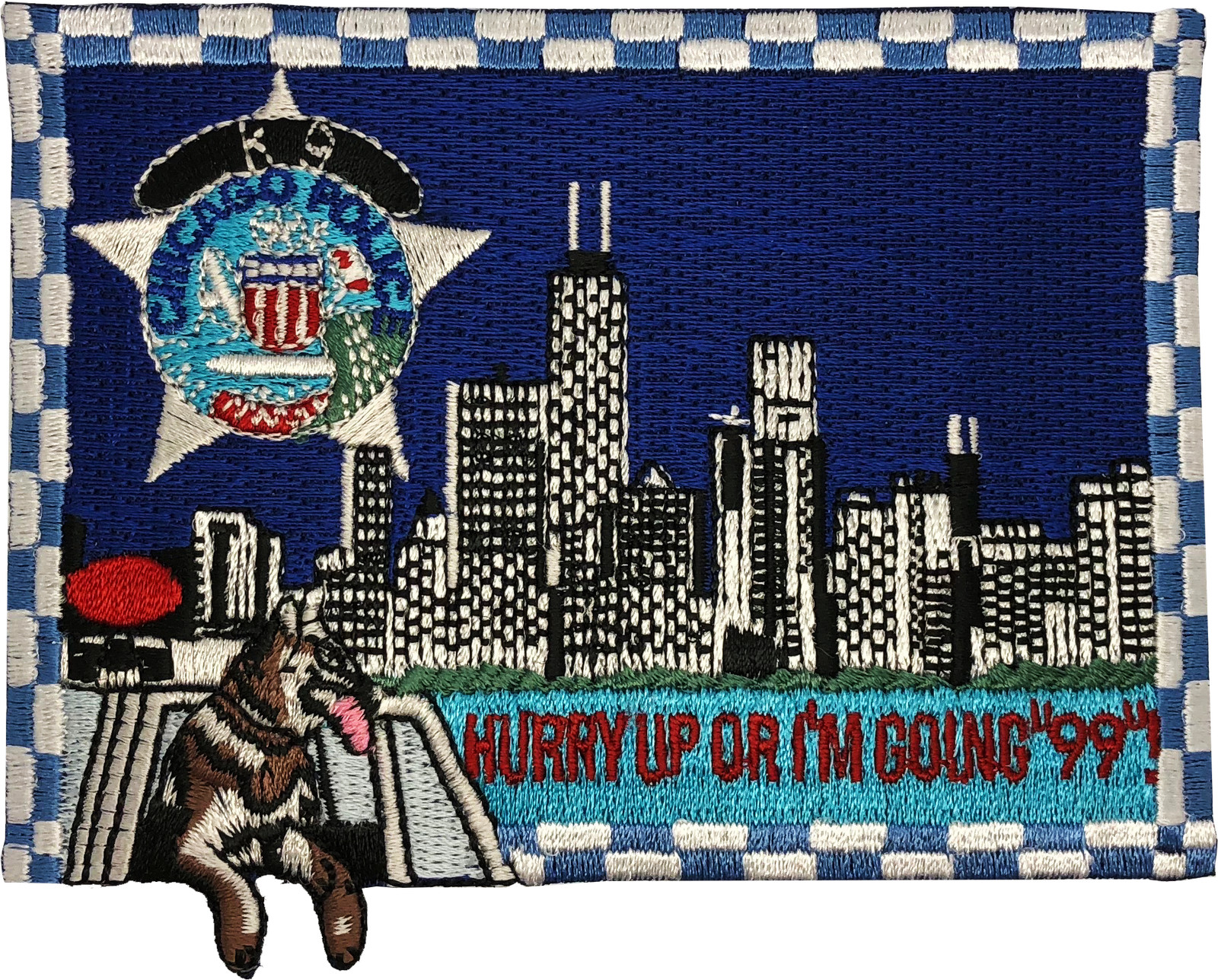 CHICAGO POLICE CANINE (K9) FLAG PATCH