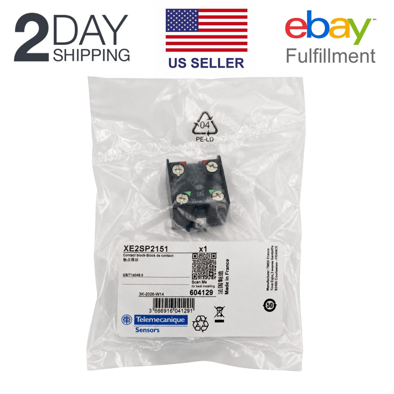 Telemecanique Sensors XE2SP2151 Limit switch contact block US STOCK BRAND NEW