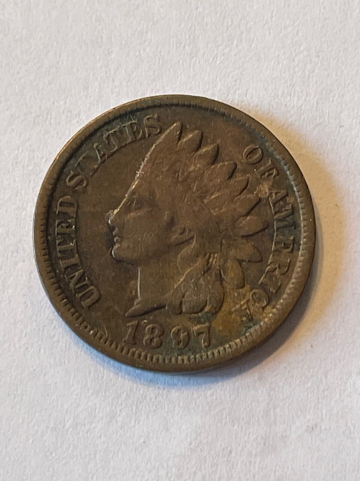 1897 Indian Cent VF