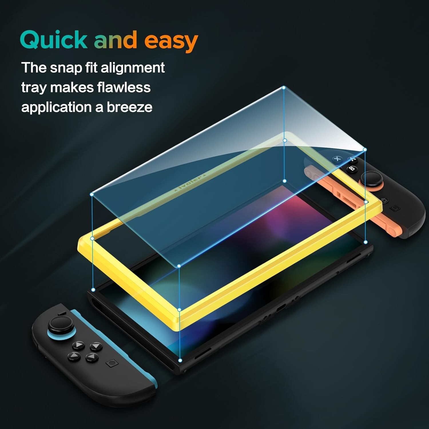 4-Pack Screen Protector for Nintendo Switch 2 Model 2025 with Alignment Frame