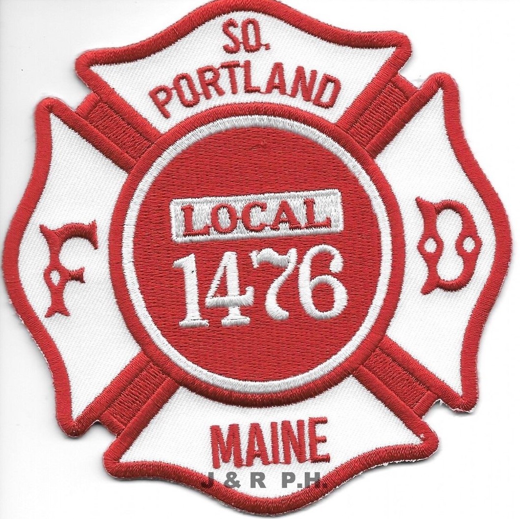 South Portland  LOCAL - 1476, Maine  (4.5" x 4.5" size) fire patch
