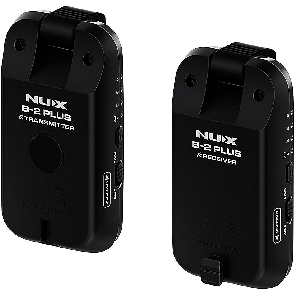 NUX B2 PLUS 2.4GHz Guitar Wireless System Black