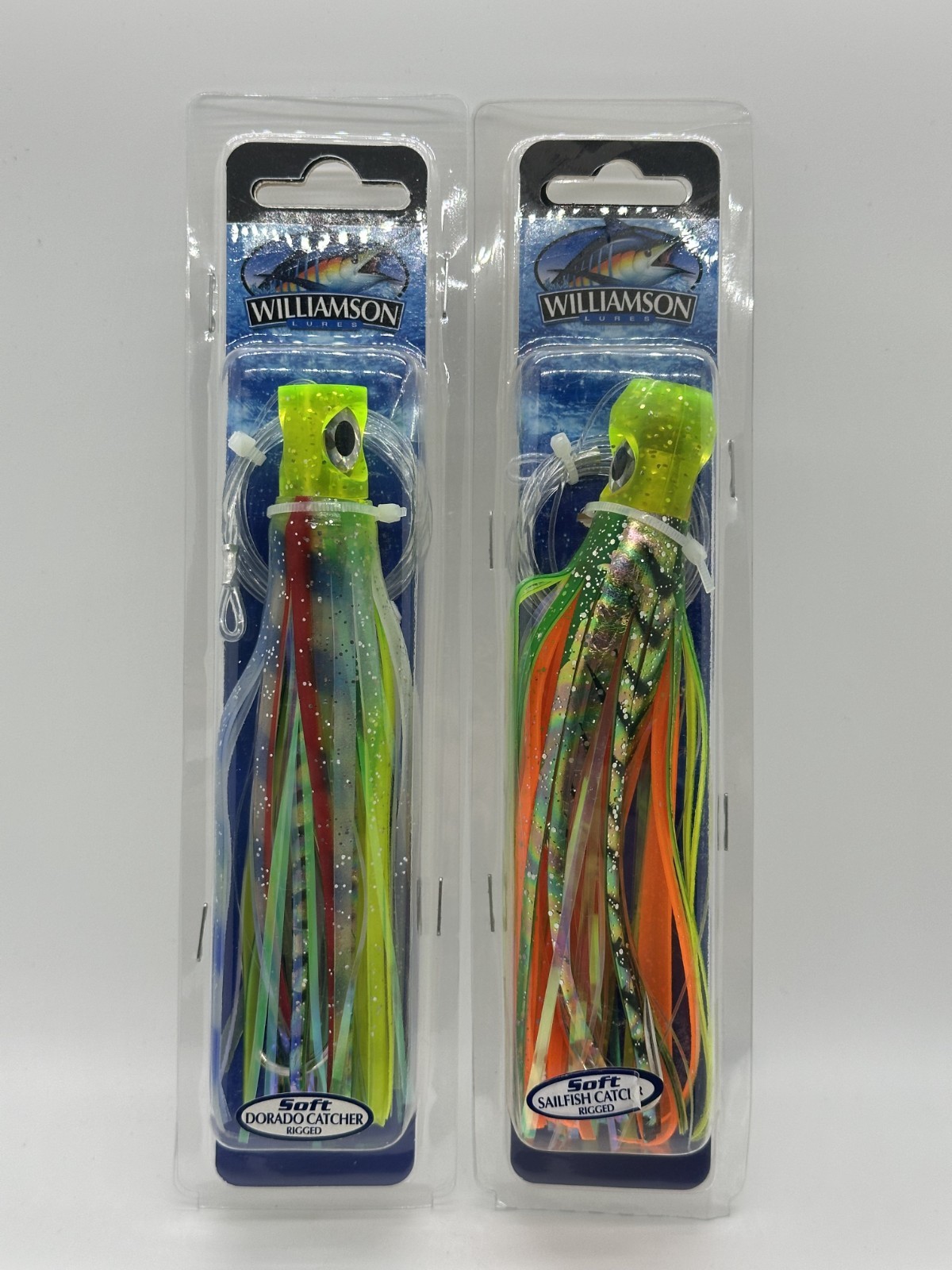 Williamson Dorado Sailfish Catcher Trolling rigged 6 Lumo / 5 Bleeding LOT OF 2
