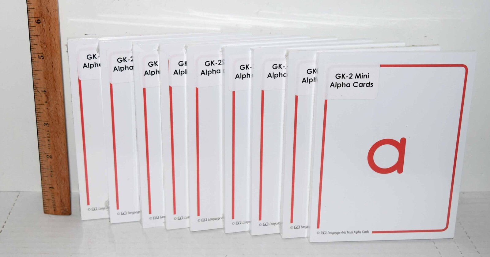 Language  arts  Lot of 9 Mini Alpha Cards   Homeschool