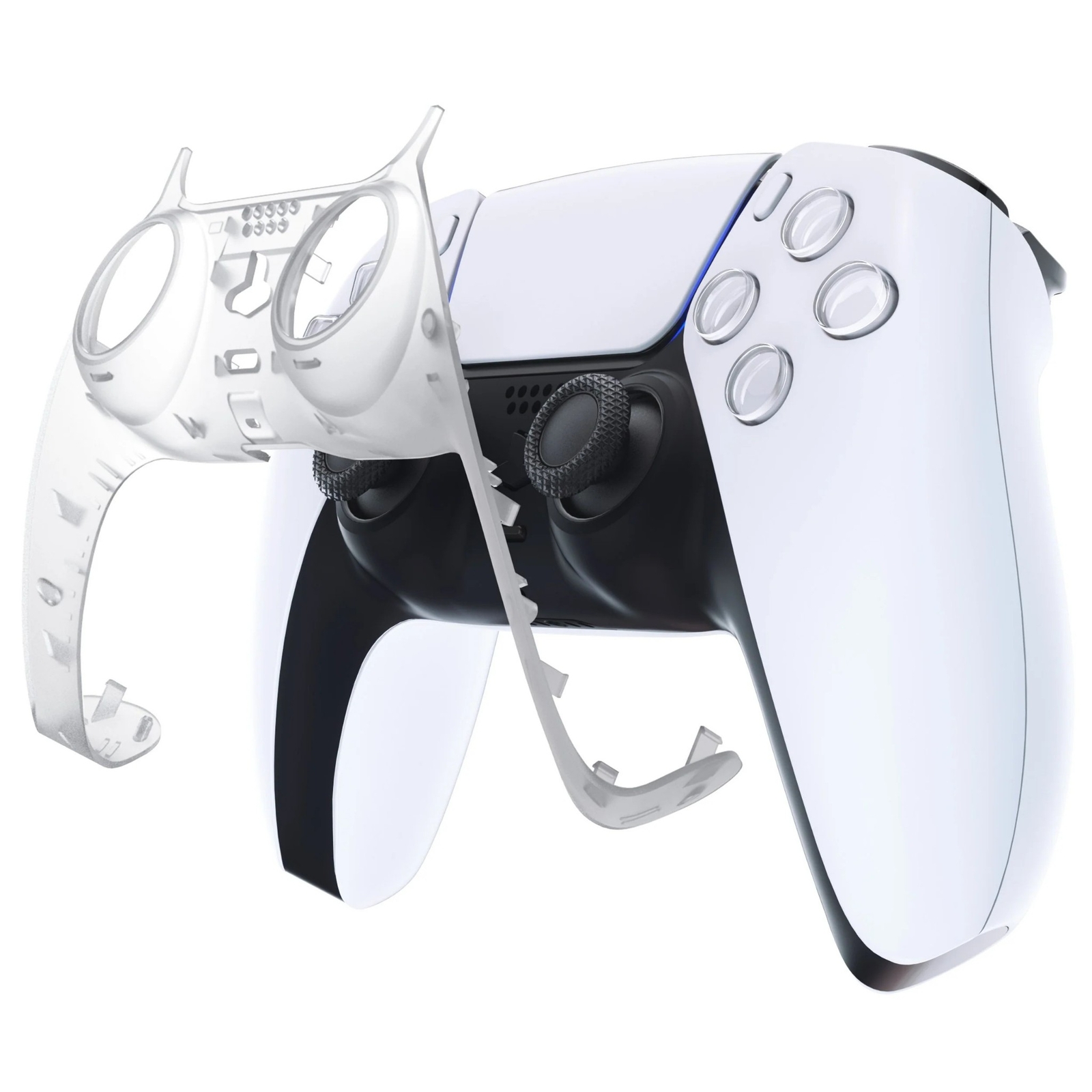 New Replacement Front Trim Shell w/Accent Rings compatible with PS5 Controller