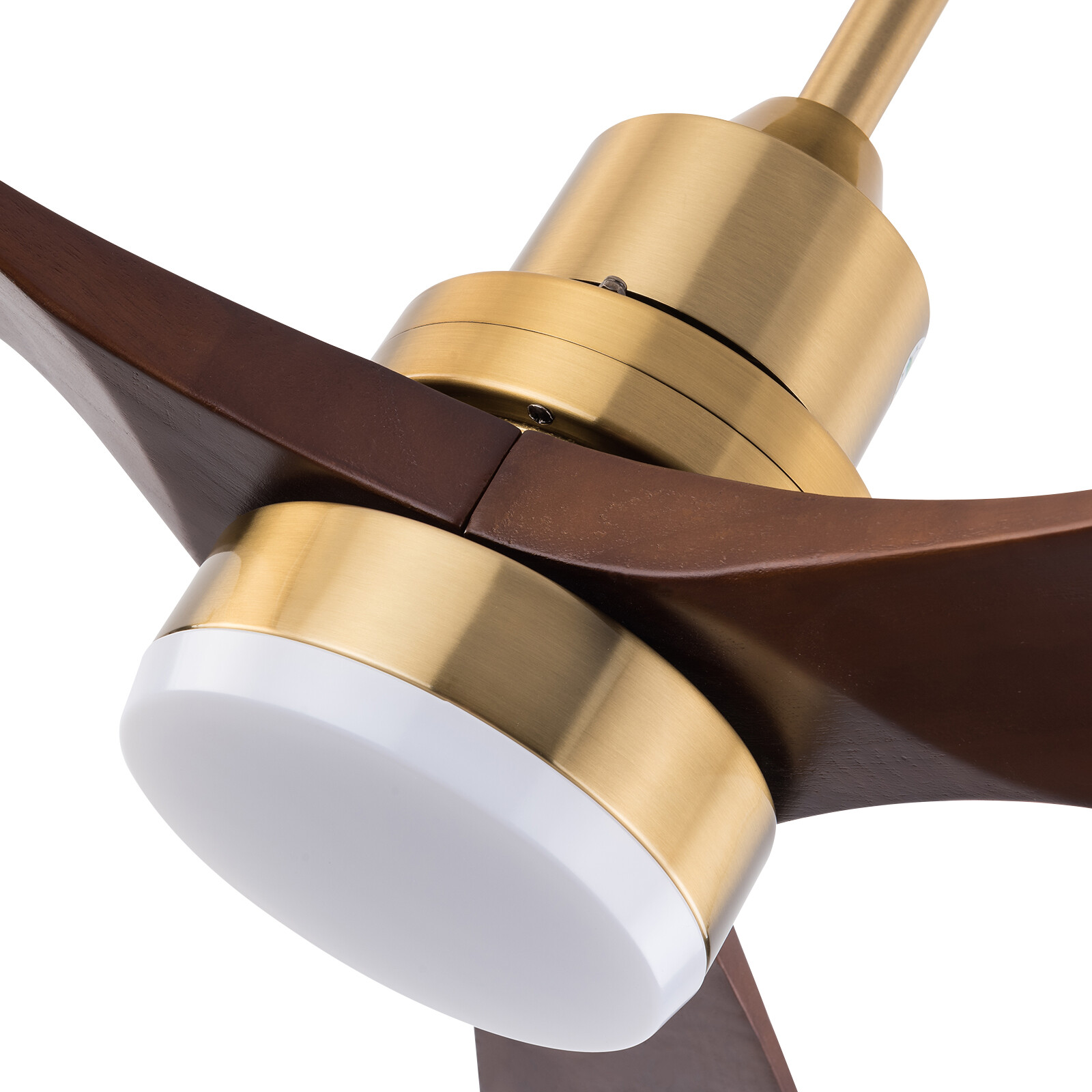 48 Inch 3 Colors LED Ceiling Fan Light w/ Remote Control Fan Light Timer 40W