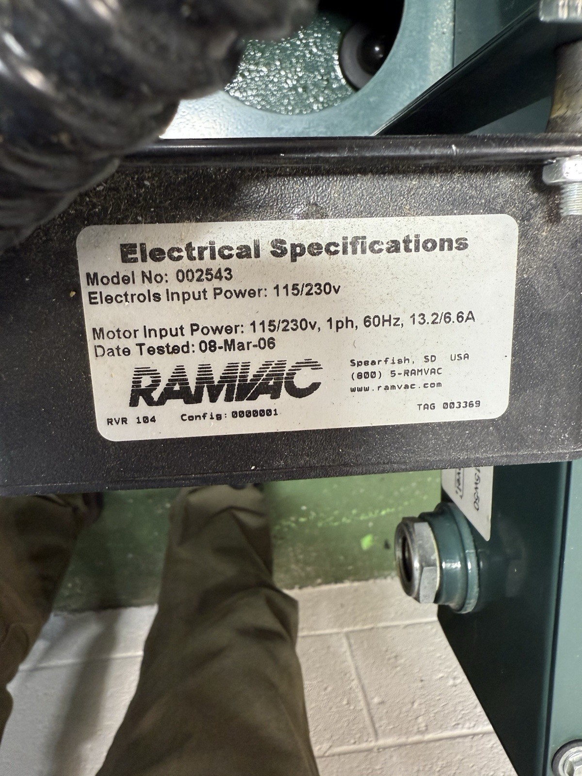 RamVac Bulldog QT2 Dental Vacuum Pump Operatory System