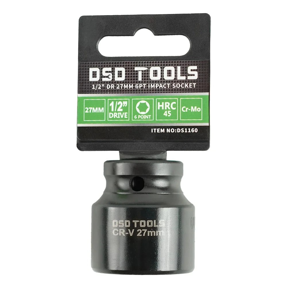 1/2″ DR 27mm 6PT Impact Socket Euro Style DS1160