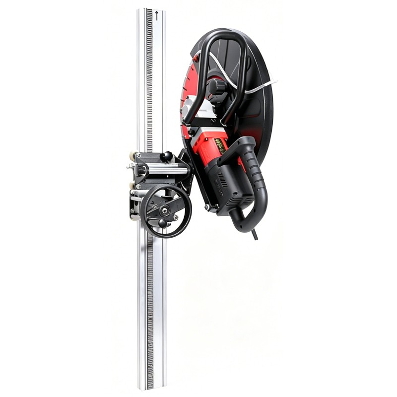 Brushless Concrete Wall Cutting Machine W/ 2.4m Guide Rail 215/267mm Ring Saw