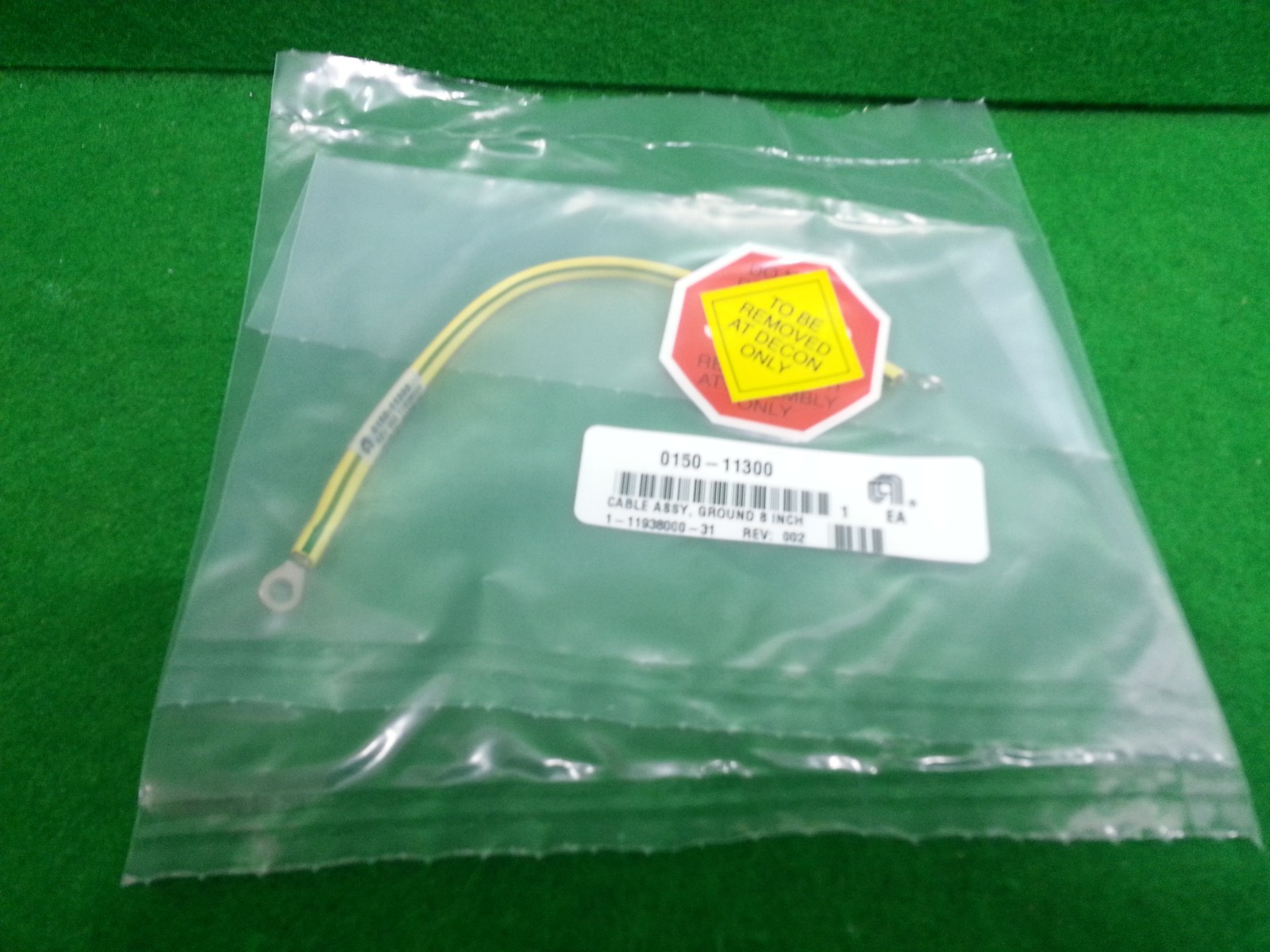 AMAT 0150-11300 CABLE ASSY EMO GROUND 8 INCH, NEW