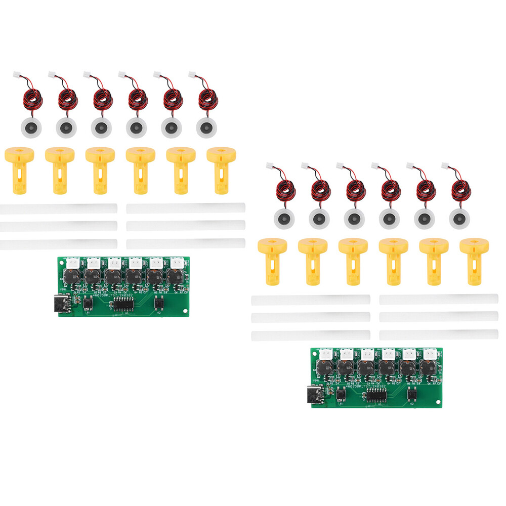 2X Type-C DC 5V DIY Ultrasonic Mist Maker 6 Channel Atomizing Module Humidifier