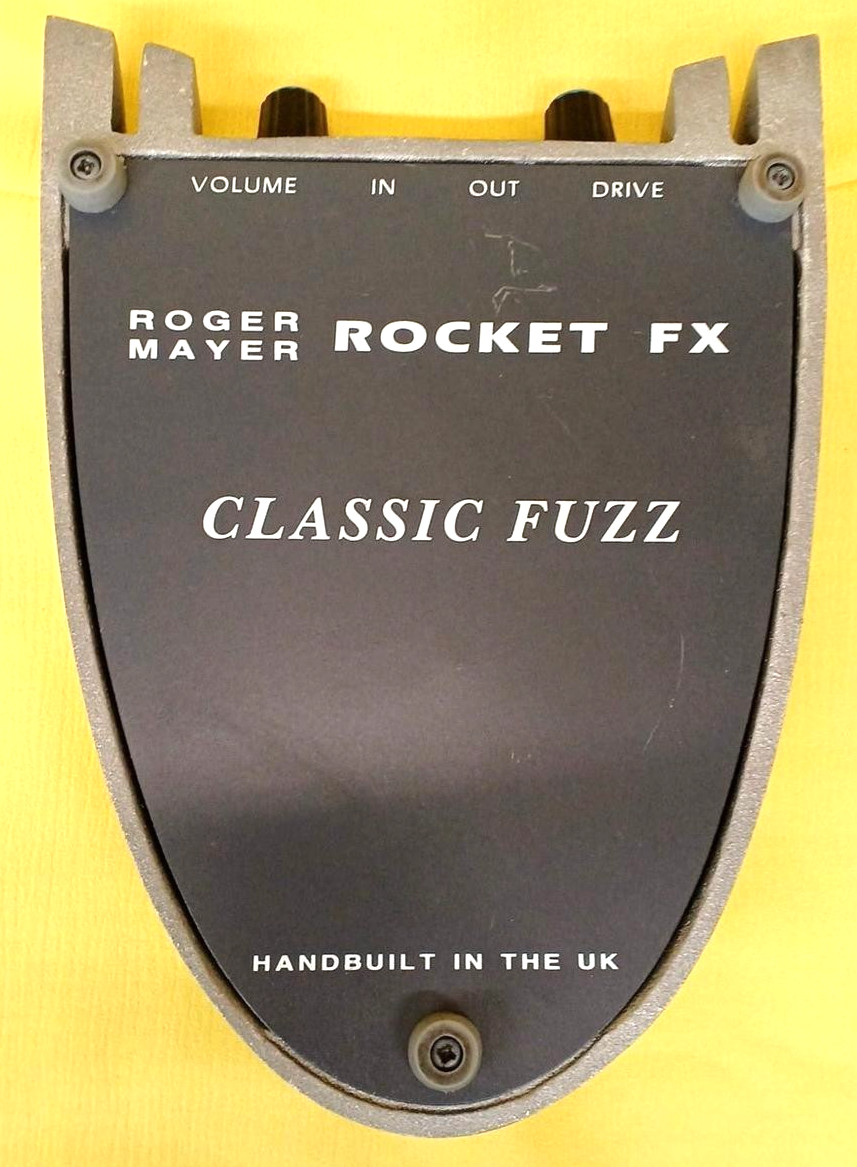 Roger Mayer Rocket FX Classic Fuzz Guitar Effect Pedal Silver