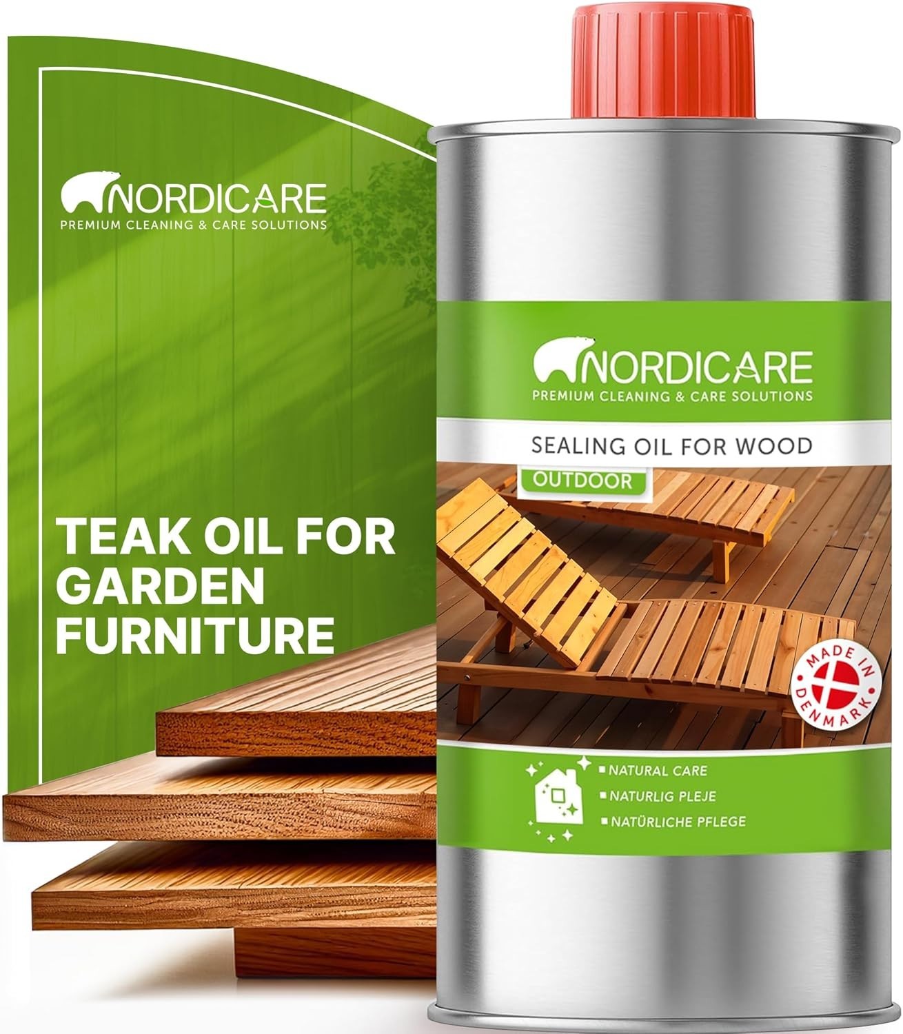 Teak Oil for Outdoor Furniture - 16.9 Oz Waterproof Wood Protector