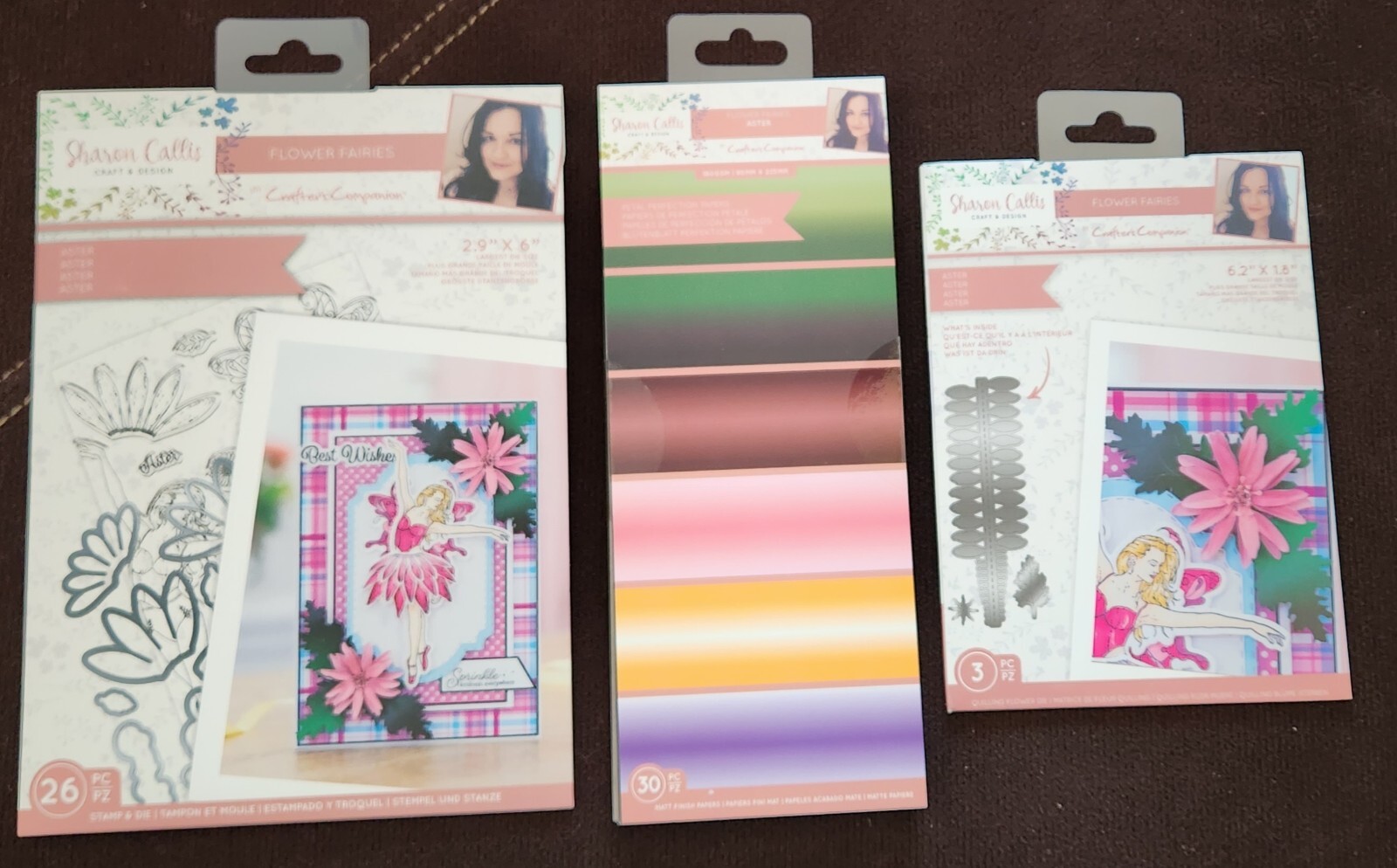 Sharon Callis by Crafters Companion - Flower Fairies Aster Stamp And Die Set