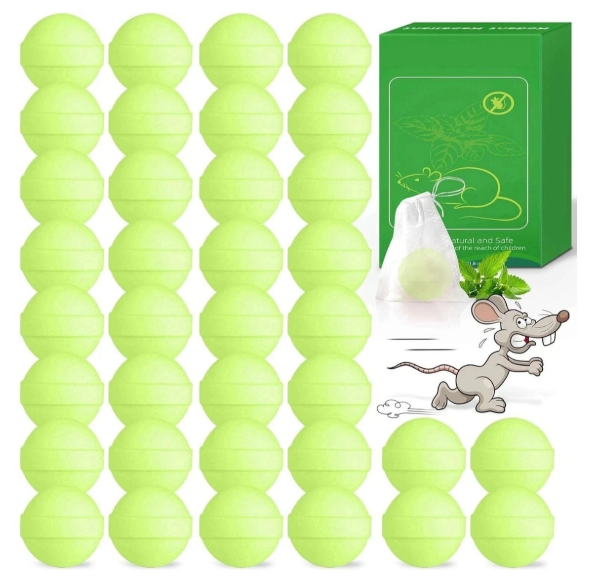 Vamoose Natural Rodent Repellent Peppermint Sachets 24 Pack Mouse Mice Pest - US