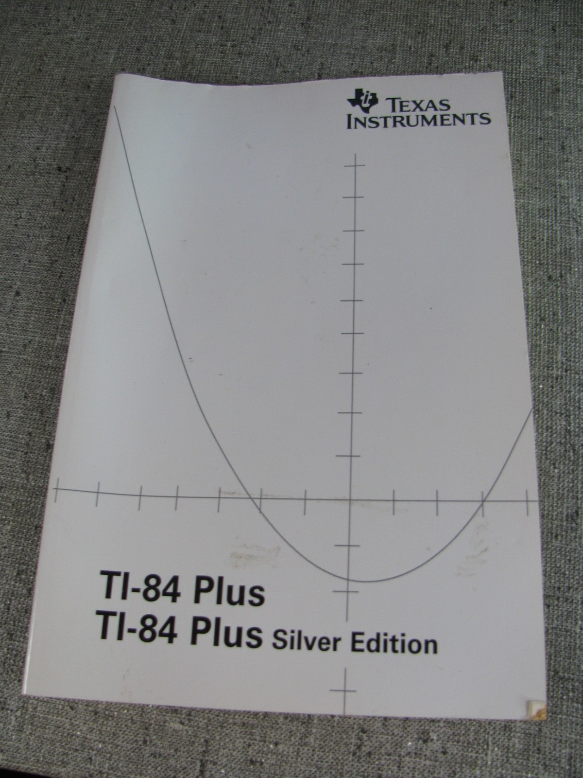 Texas Instruments TI-84 Plus Silver Edition Guidebook Instruction Manual Only