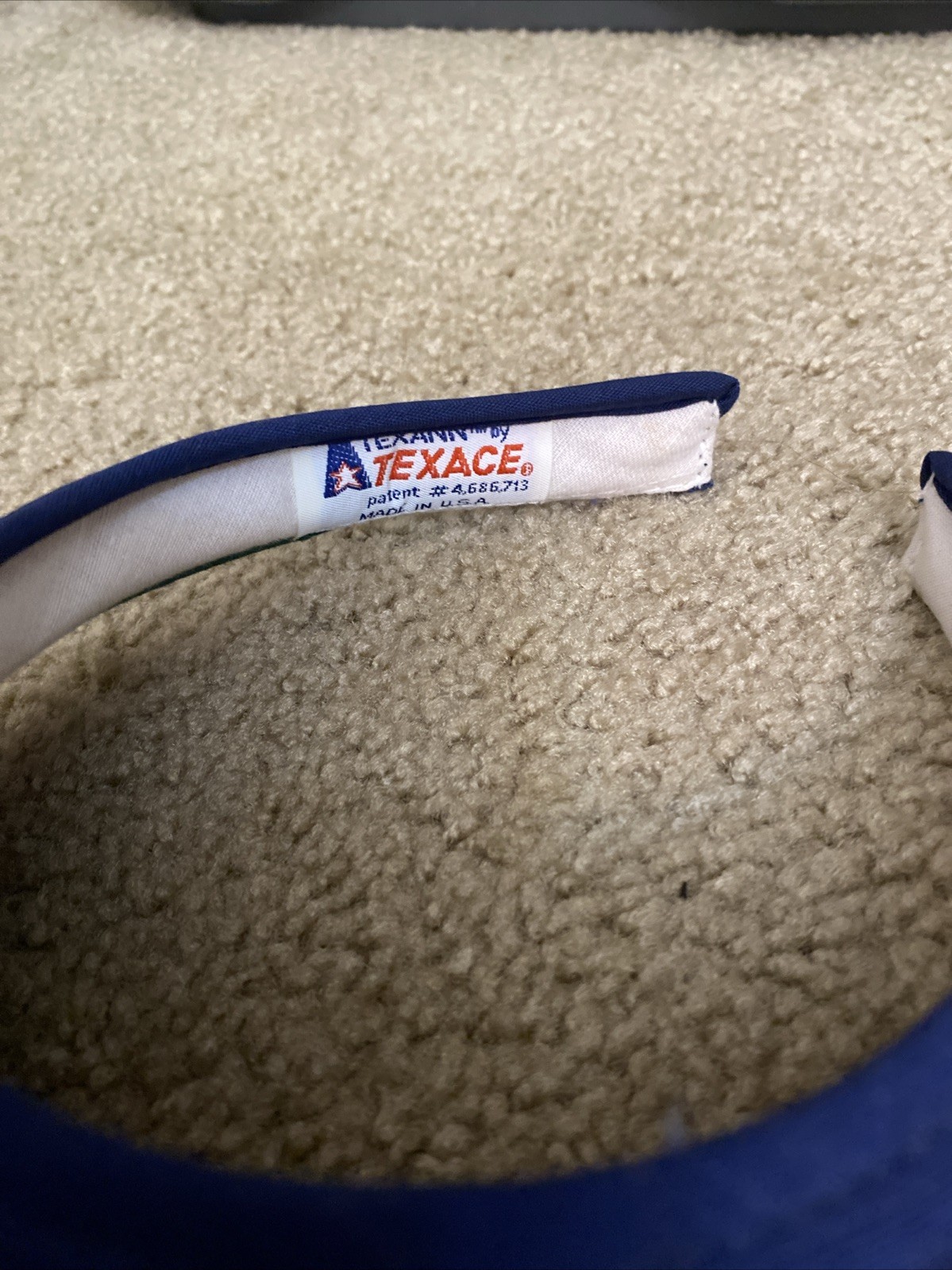 Vintage Fore 94 Kids Texann Made In USA Visor Hat One Size Fits Most Blue