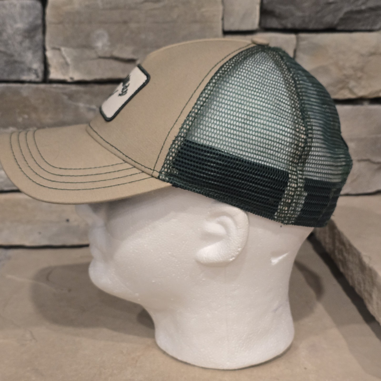 Callaway Hat Cap Knaki Green Trucker Meshback Adjustable Snapback