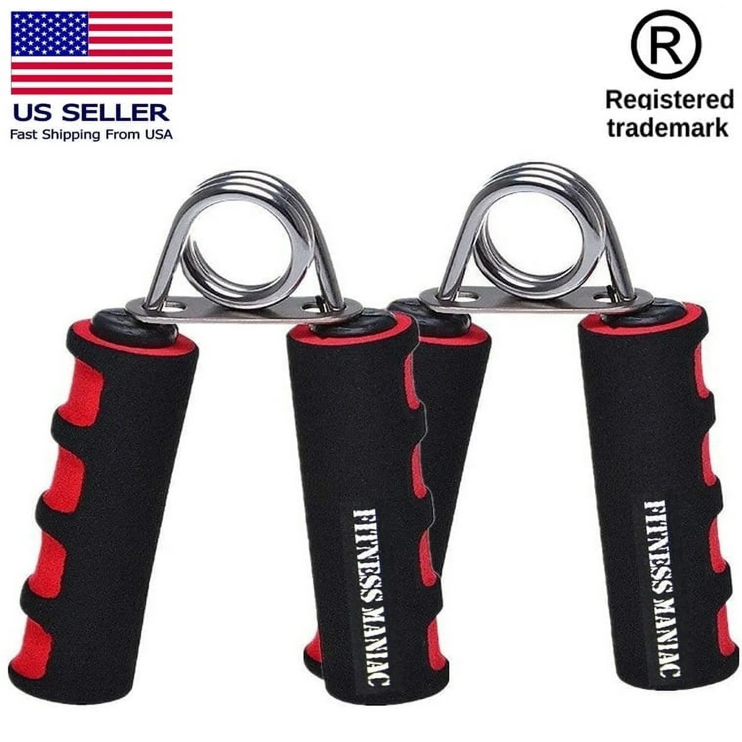 2X Foam Hand Grippers Grip Forearm Heavy Strength Grips Arm Exercise Wrist