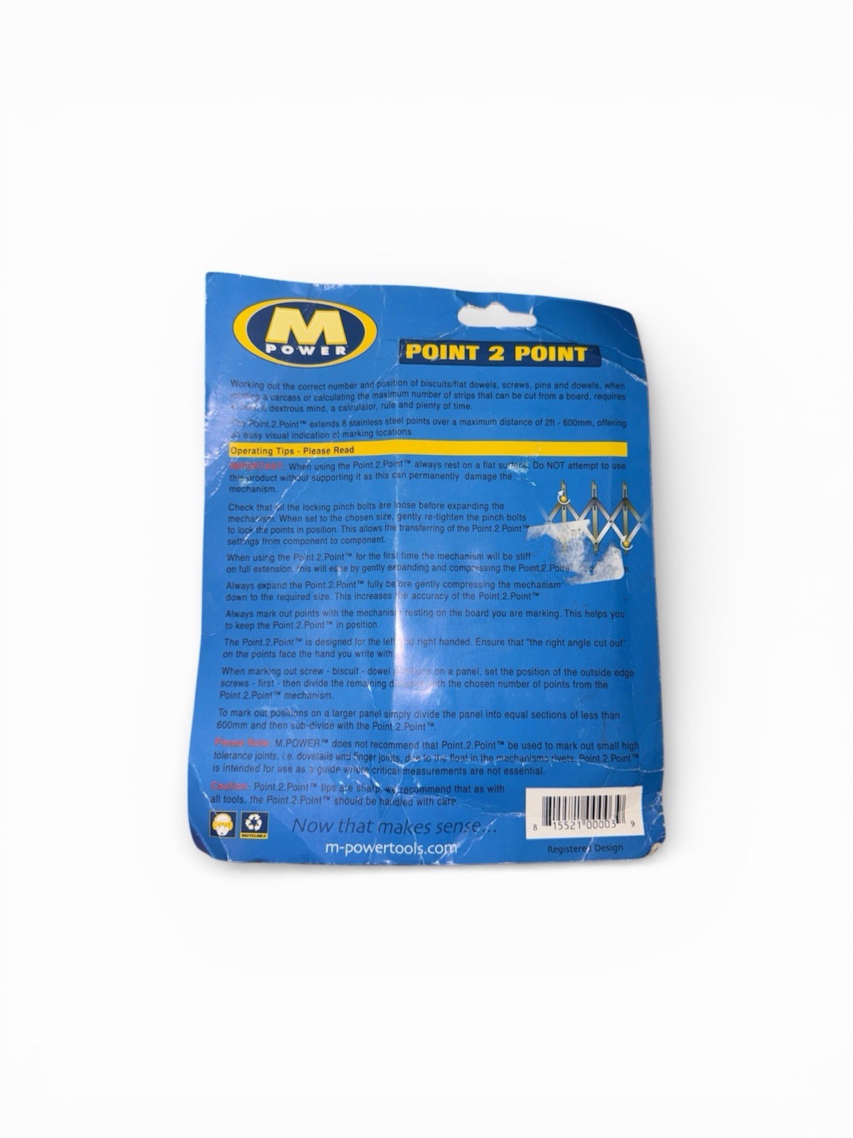 Point 2 Point Equidistant Measuring, Marking, Layout Tool - With Center Point
